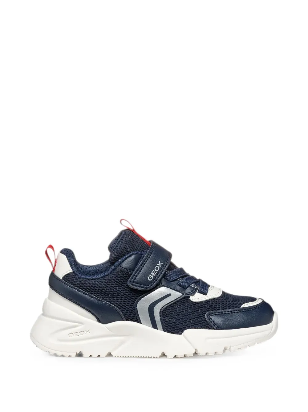 Geox Kids Loftus touch-strap mesh sneakers Blauw