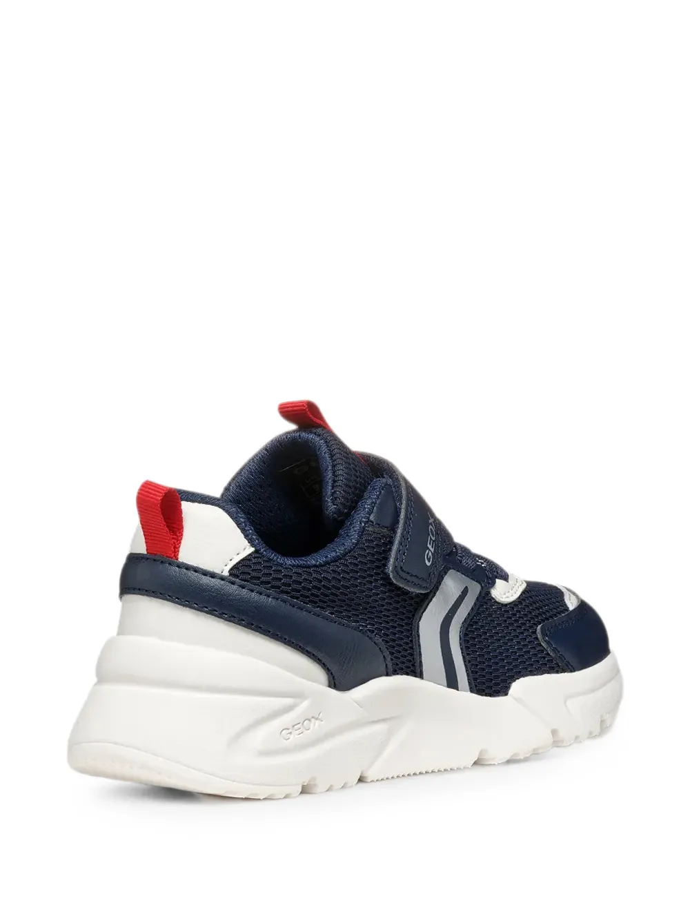 Geox Kids Loftus touch-strap mesh sneakers Blauw