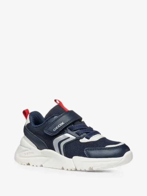 Geox Kids Loftus touch-strap mesh sneakers