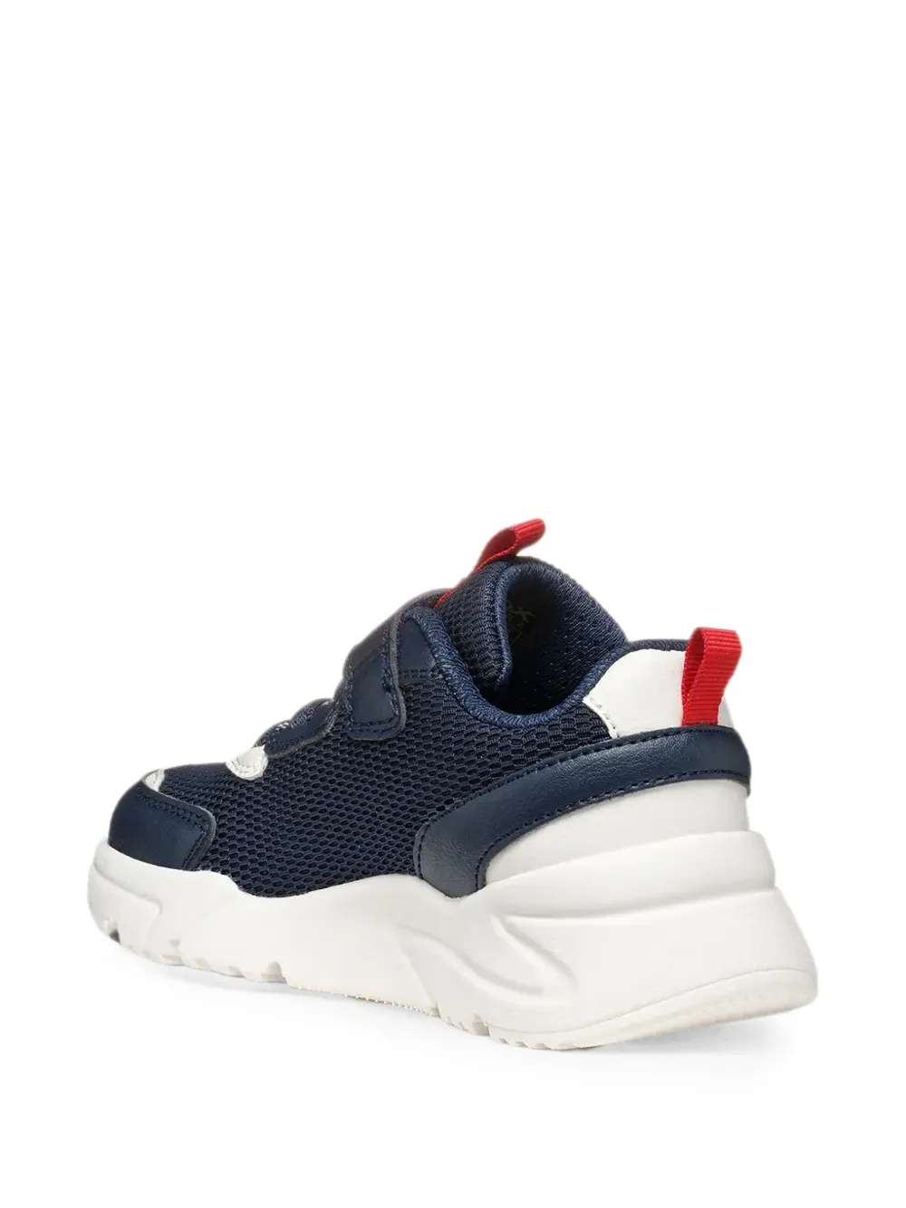 Geox Kids Loftus touch-strap mesh sneakers Blauw