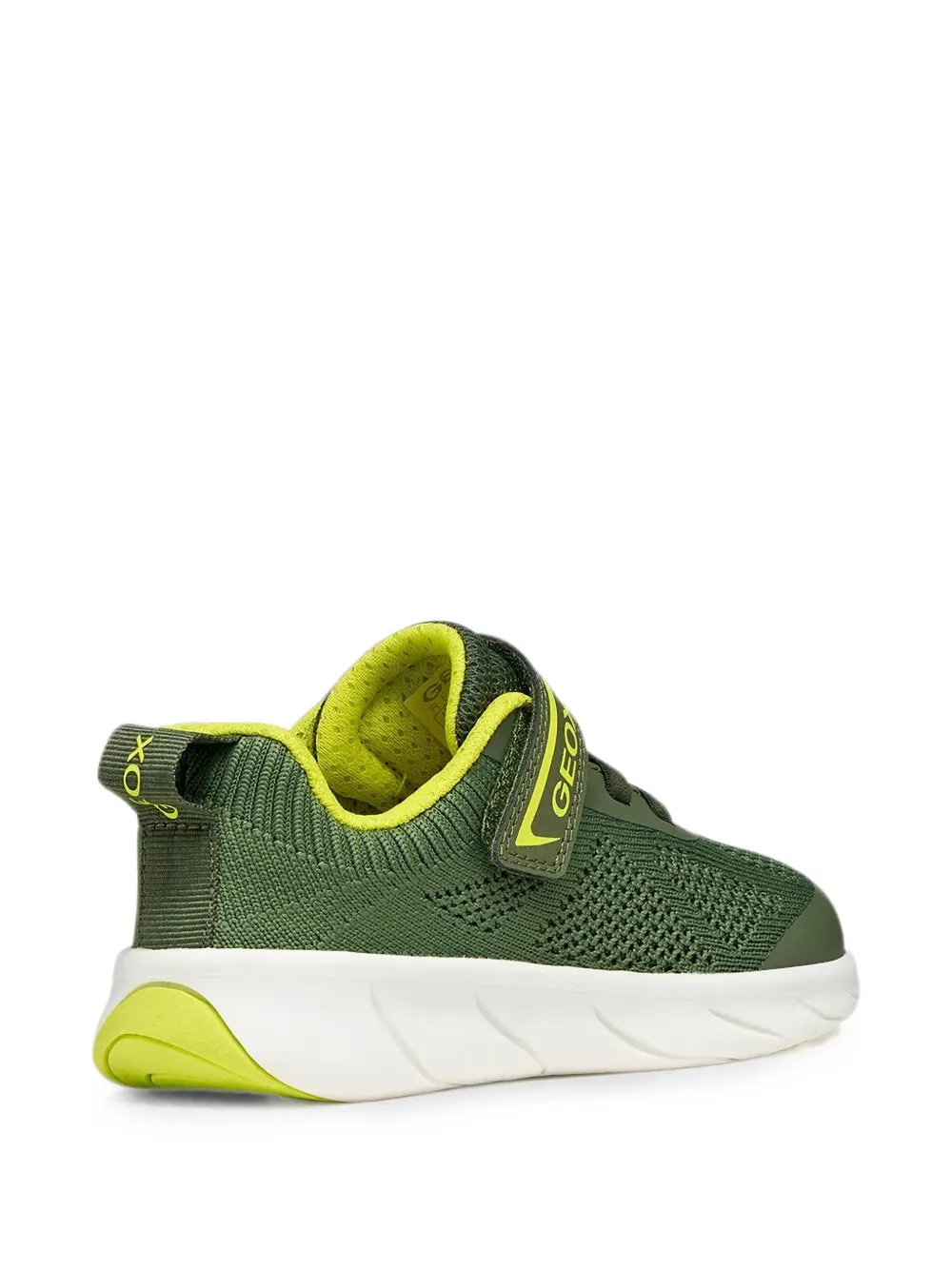 Geox Kids touch-strap mesh sneakers Groen