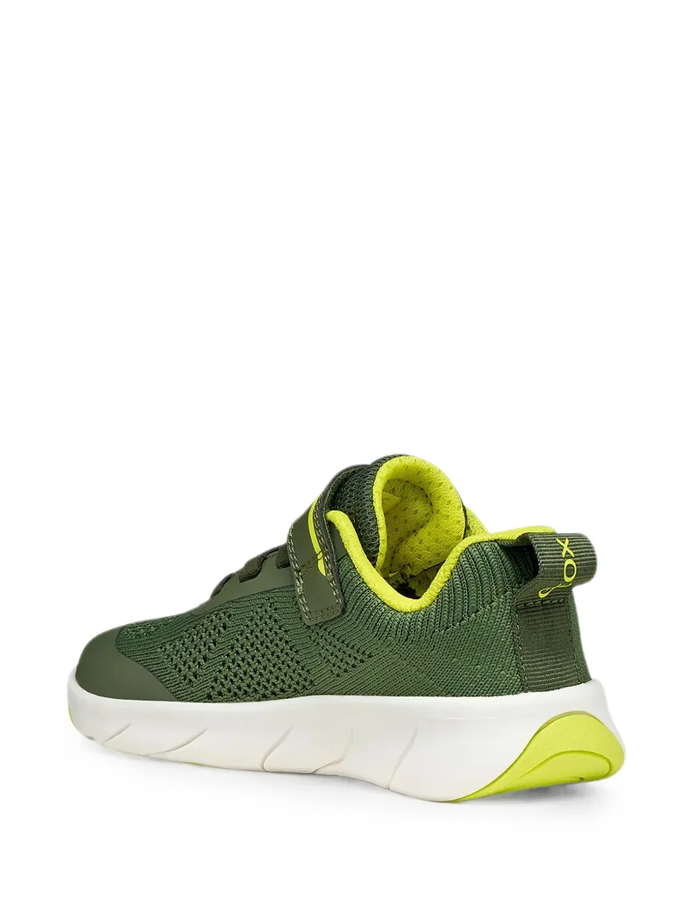 Geox Kids touch-strap mesh sneakers Groen