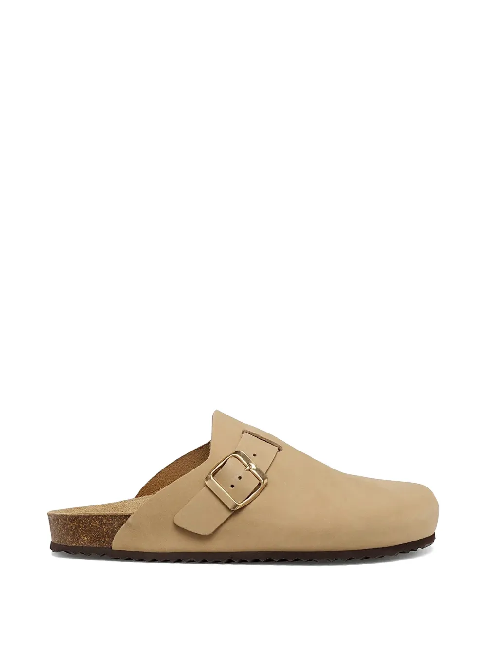 Geox buckle-fastening leather slides - Nude