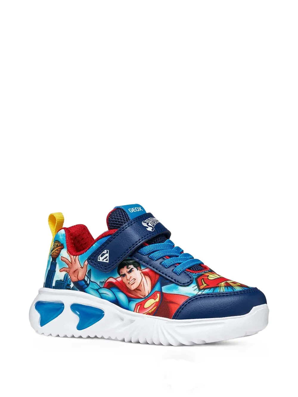 Geox Kids Assister Super -print light-up sneakers Blauw