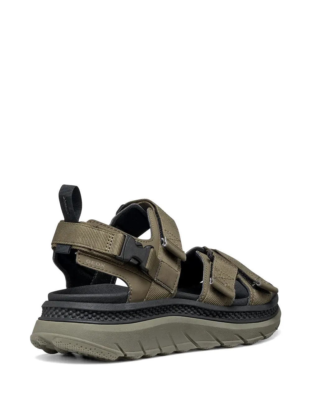 Geox Sandalen met klittenband en gespsluiting Groen