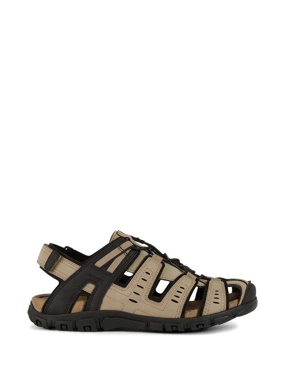 Geox Strada cut-out touch-strap sandals - Nude