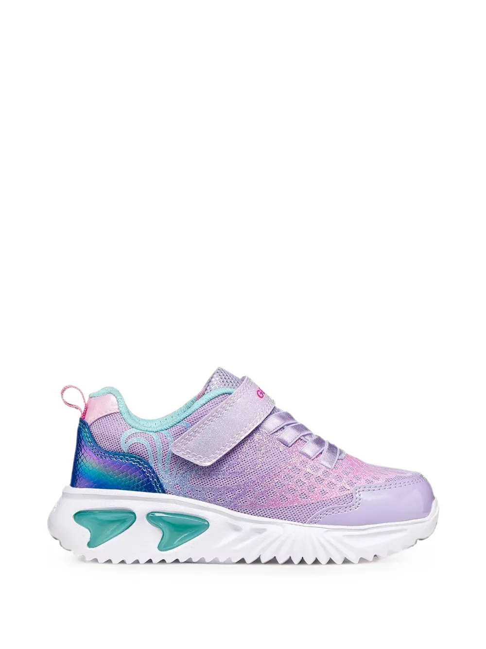 Geox Kids Assister glitter sneakers Paars