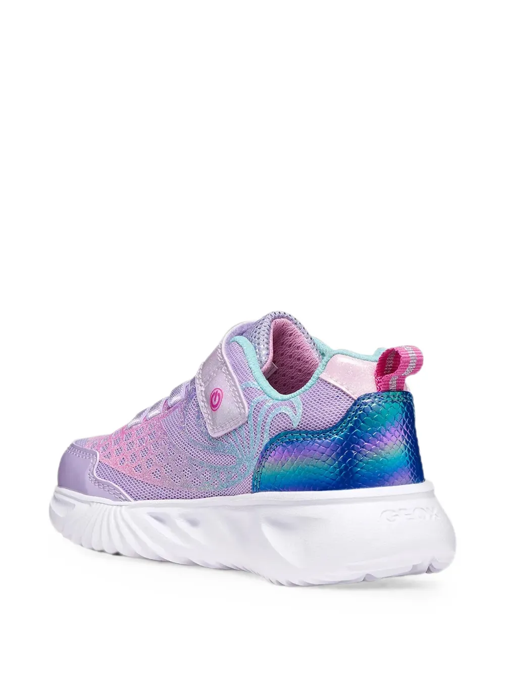 Geox Kids Assister glitter sneakers Paars
