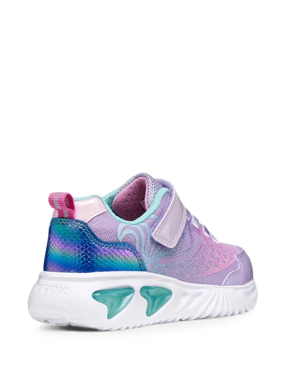 Geox Kids Assister glitter sneakers Paars