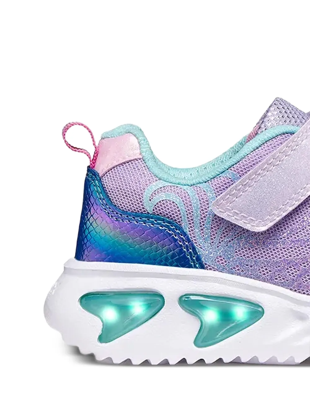 Geox Kids Assister glitter sneakers Paars