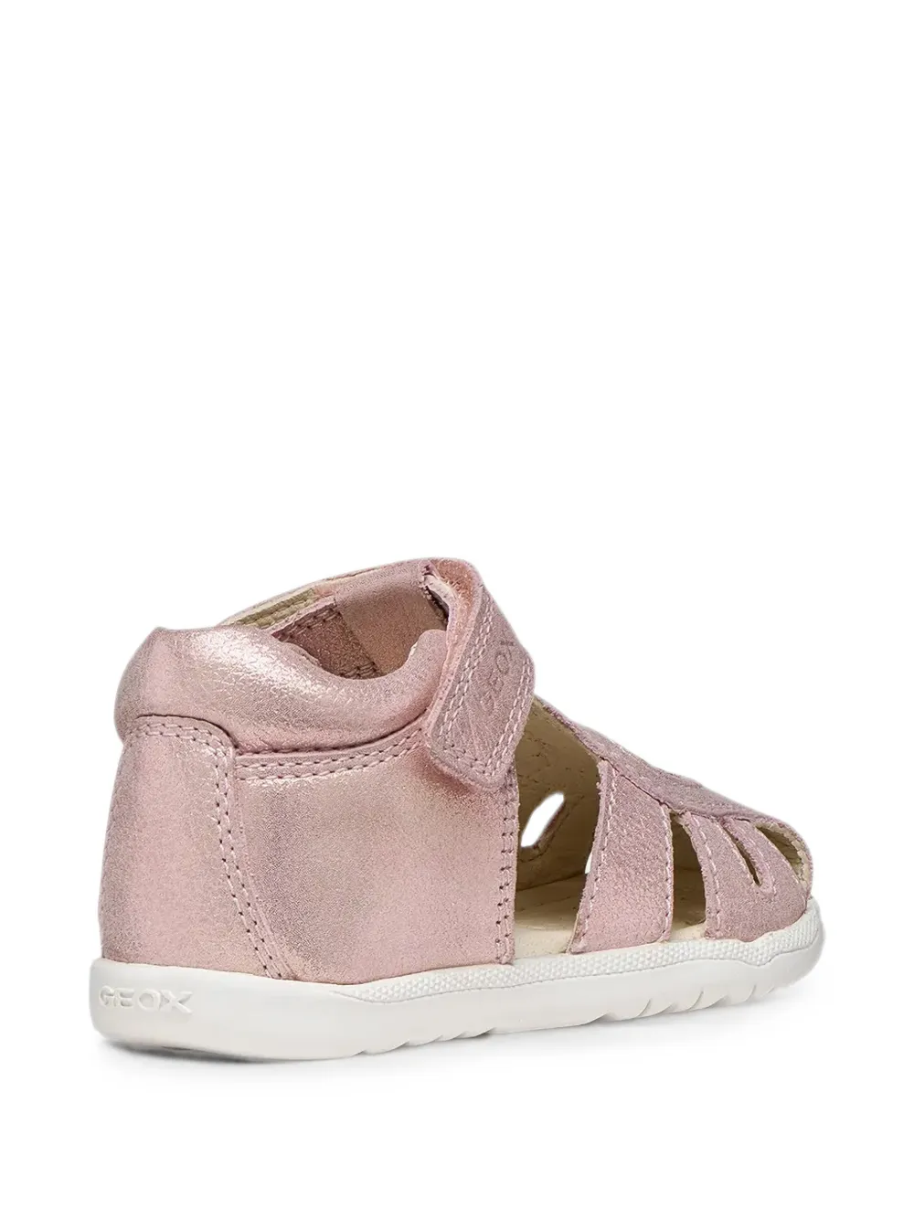 Geox Kids Macchia glitter-heart touch-strap sandals Roze