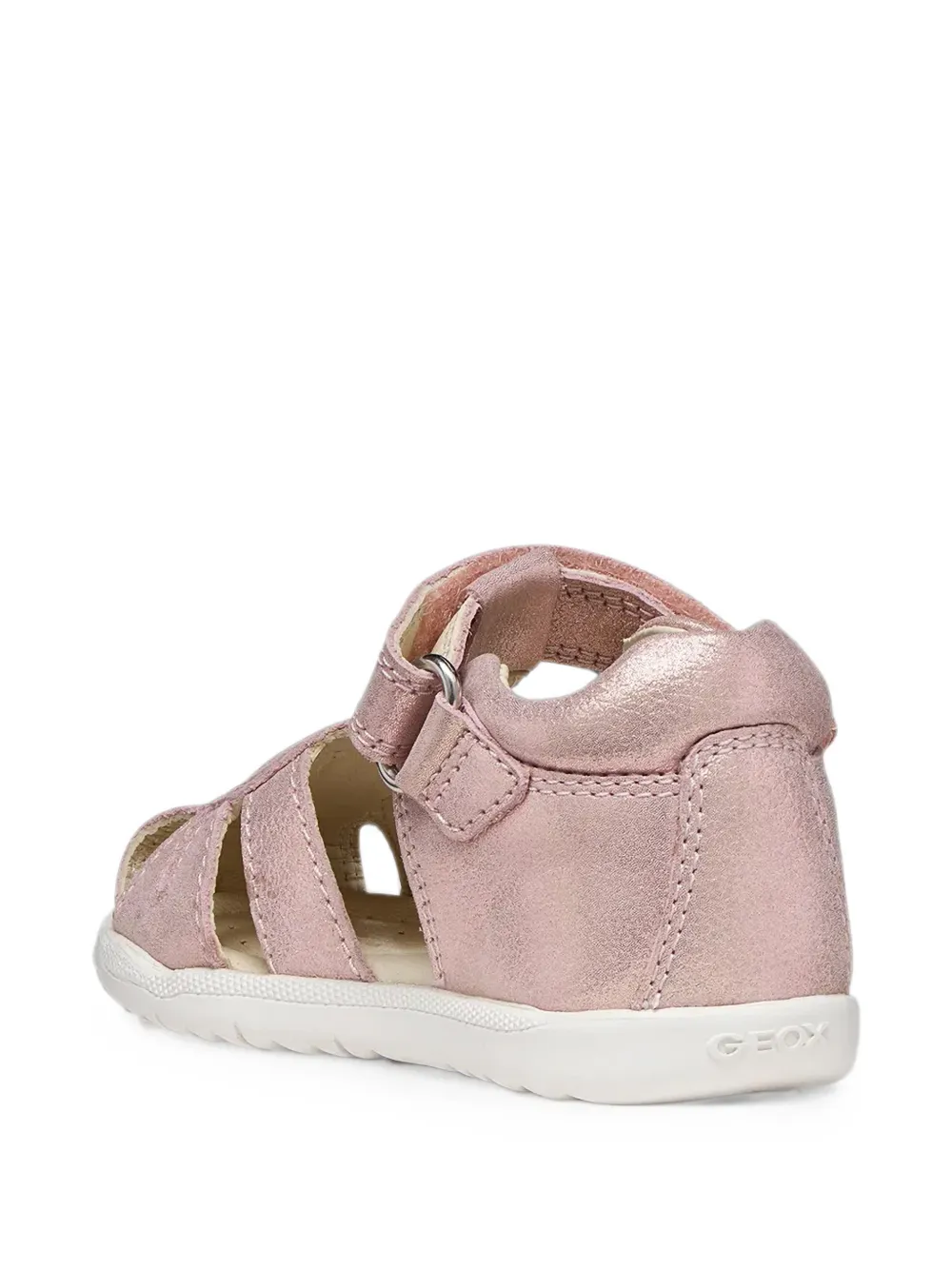 Geox Kids Macchia glitter-heart touch-strap sandals Roze