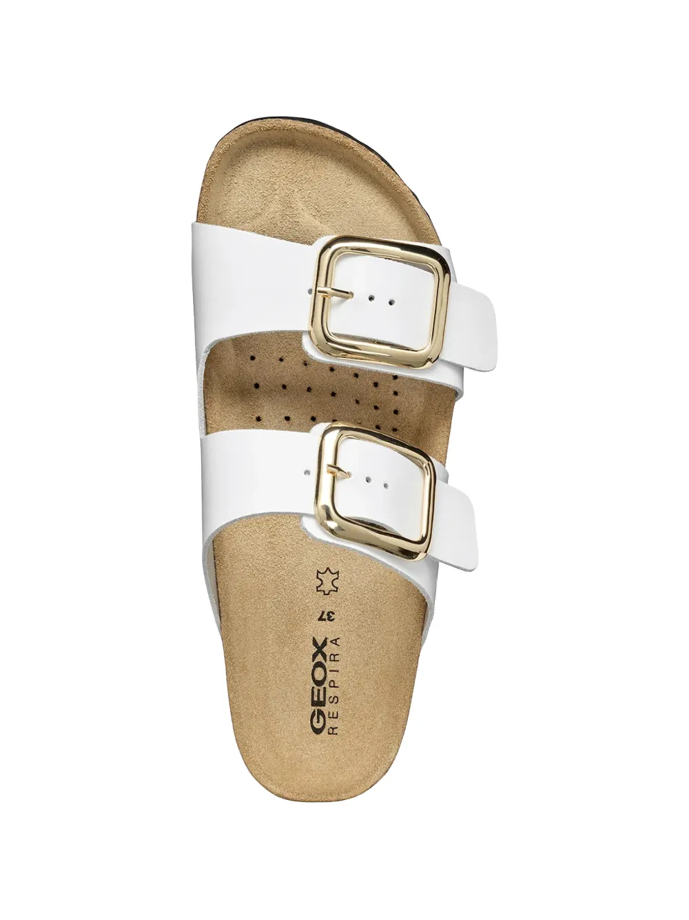 Geox buckle-fastening slides Wit