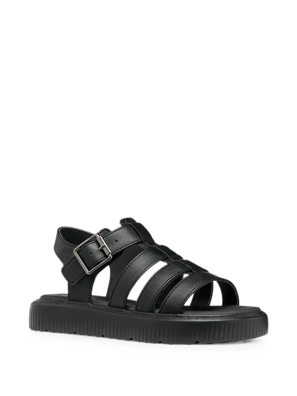 Geox Kids Kodette buckle-fastening caged sandals Zwart