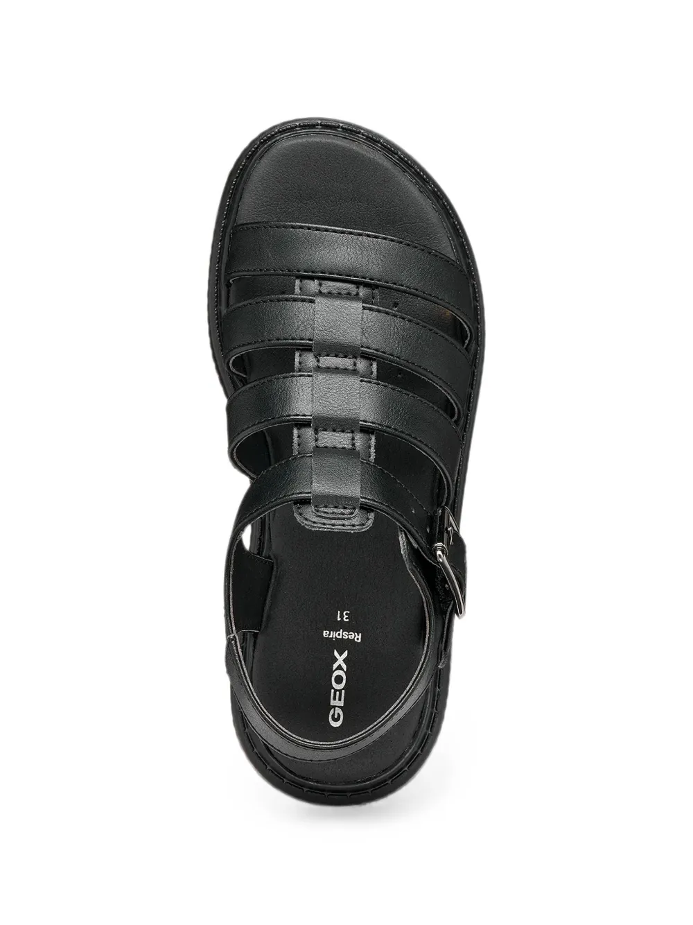 Geox Kids Kodette buckle-fastening caged sandals Zwart