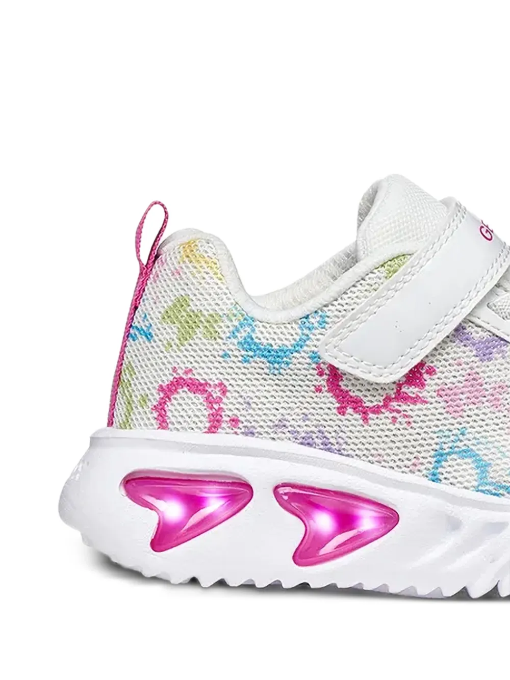 Geox Kids Assister printed touch-strap sneakers Wit