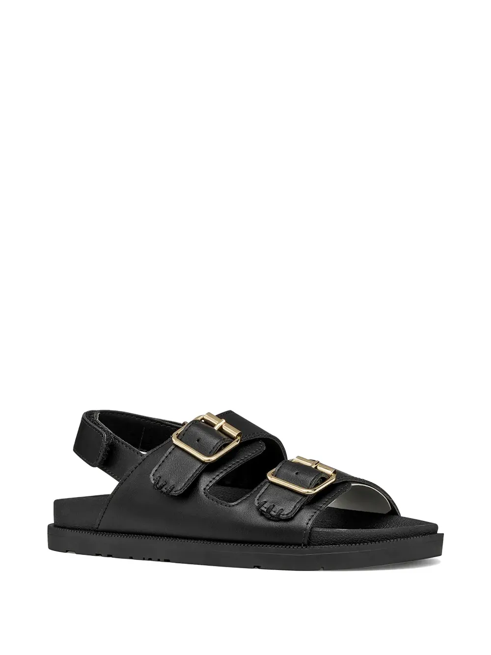 Geox buckle-fastening touch-strap sandals Zwart