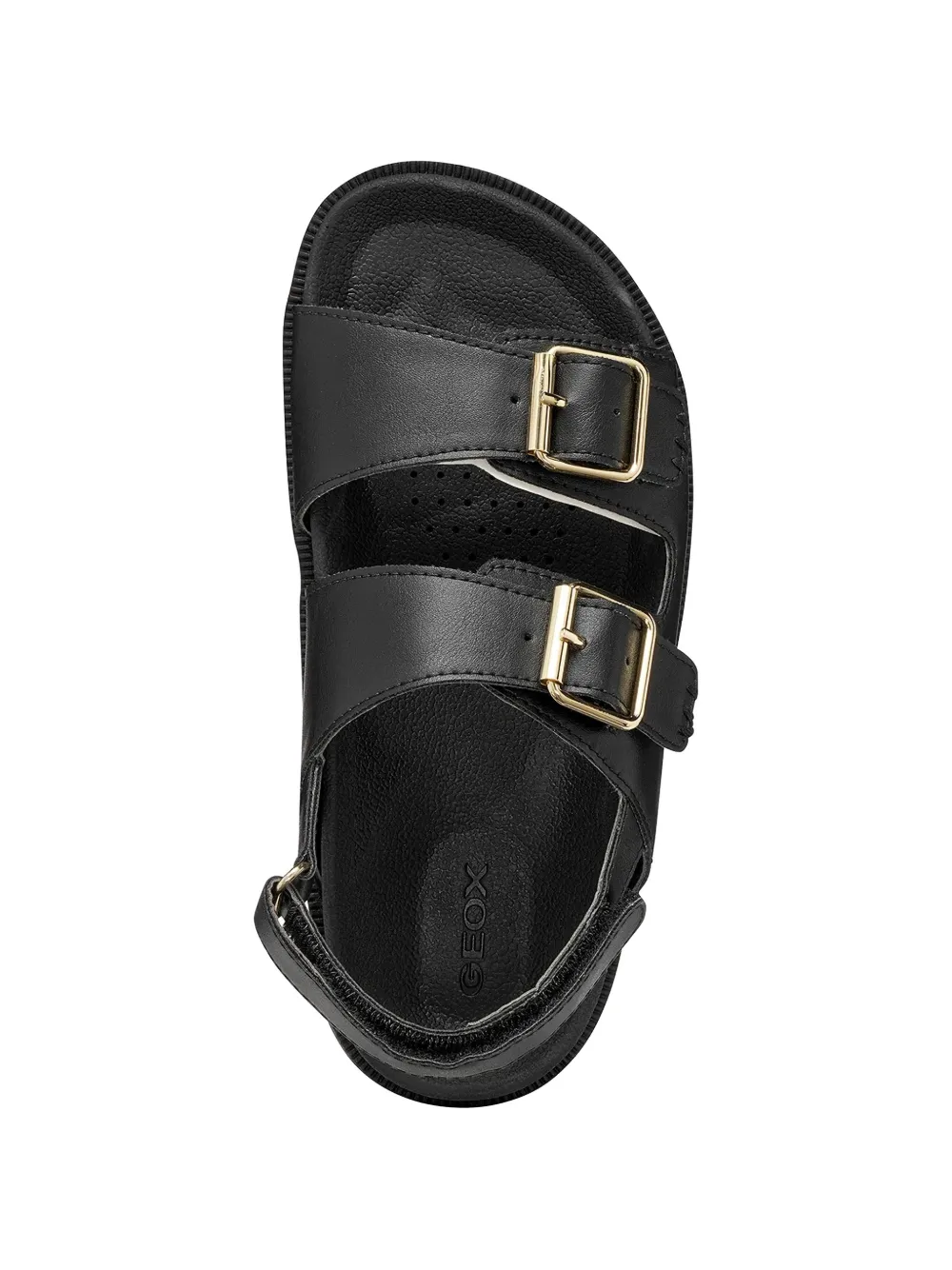 Geox buckle-fastening touch-strap sandals Zwart