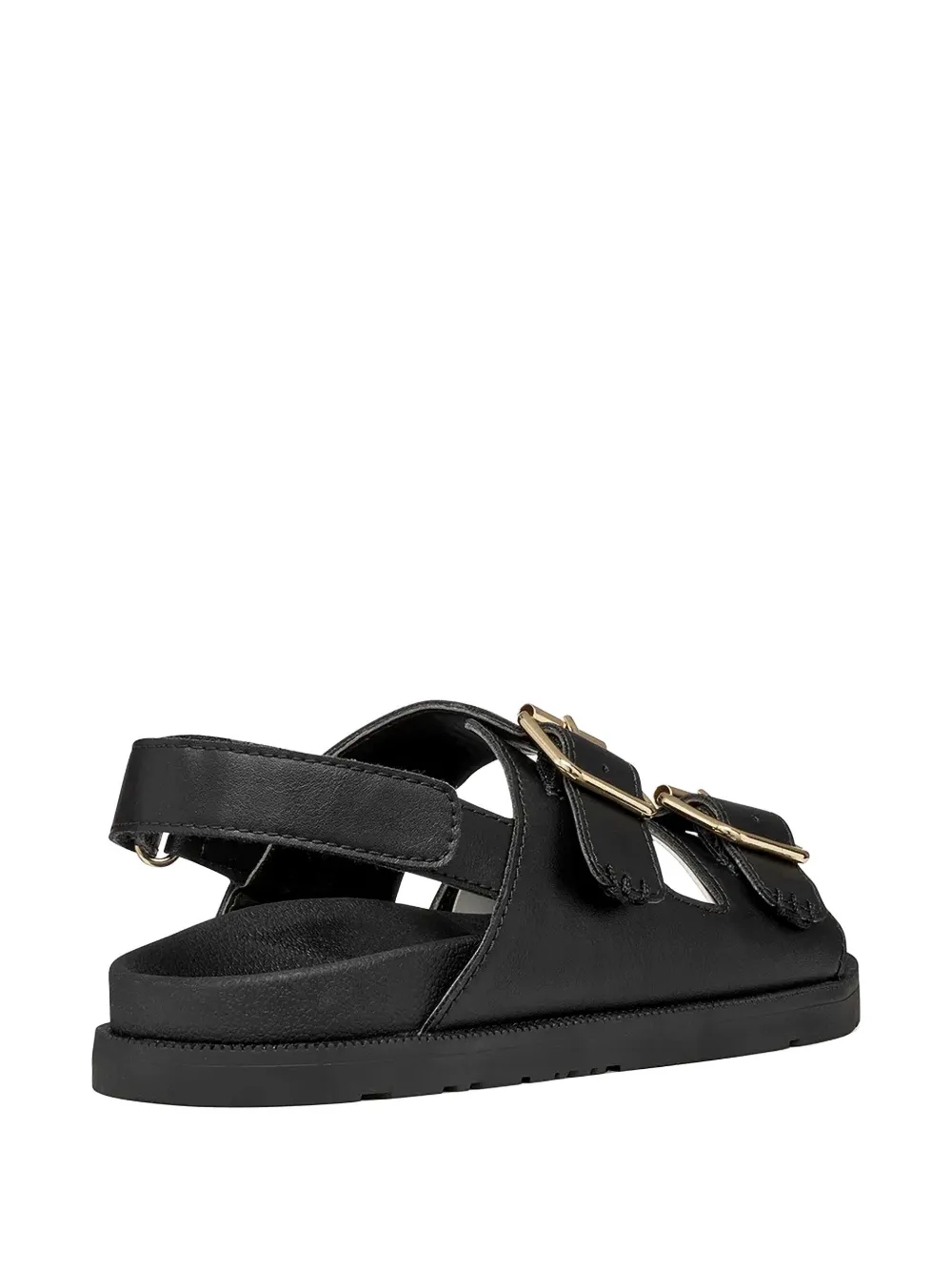 Geox buckle-fastening touch-strap sandals Zwart