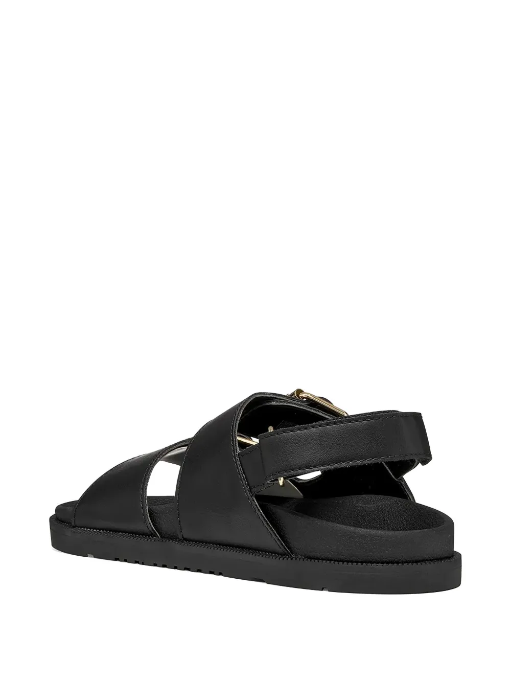Geox buckle-fastening touch-strap sandals Zwart
