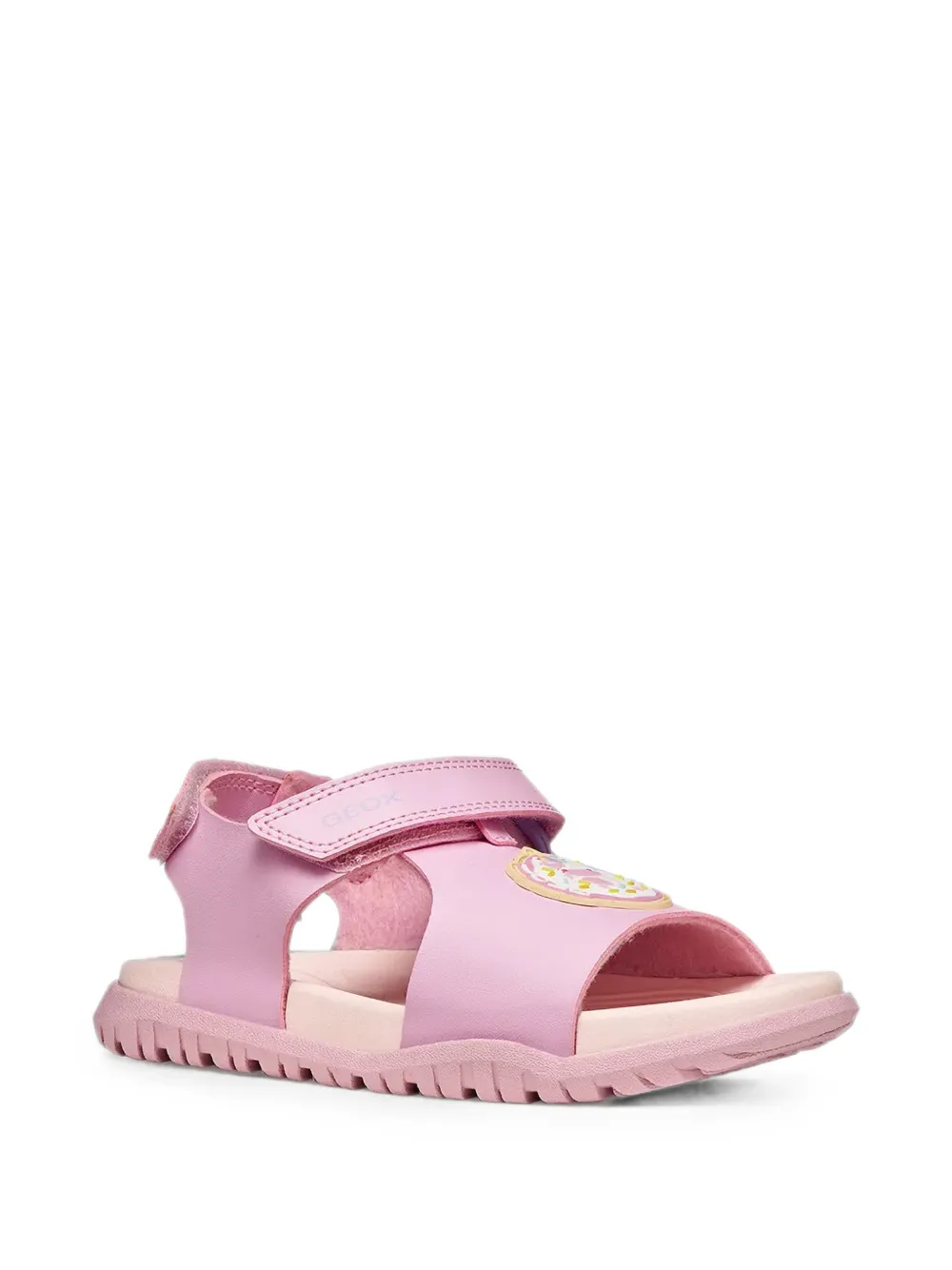Geox Kids Fusbetto touch-strap donut-patch sandals Roze
