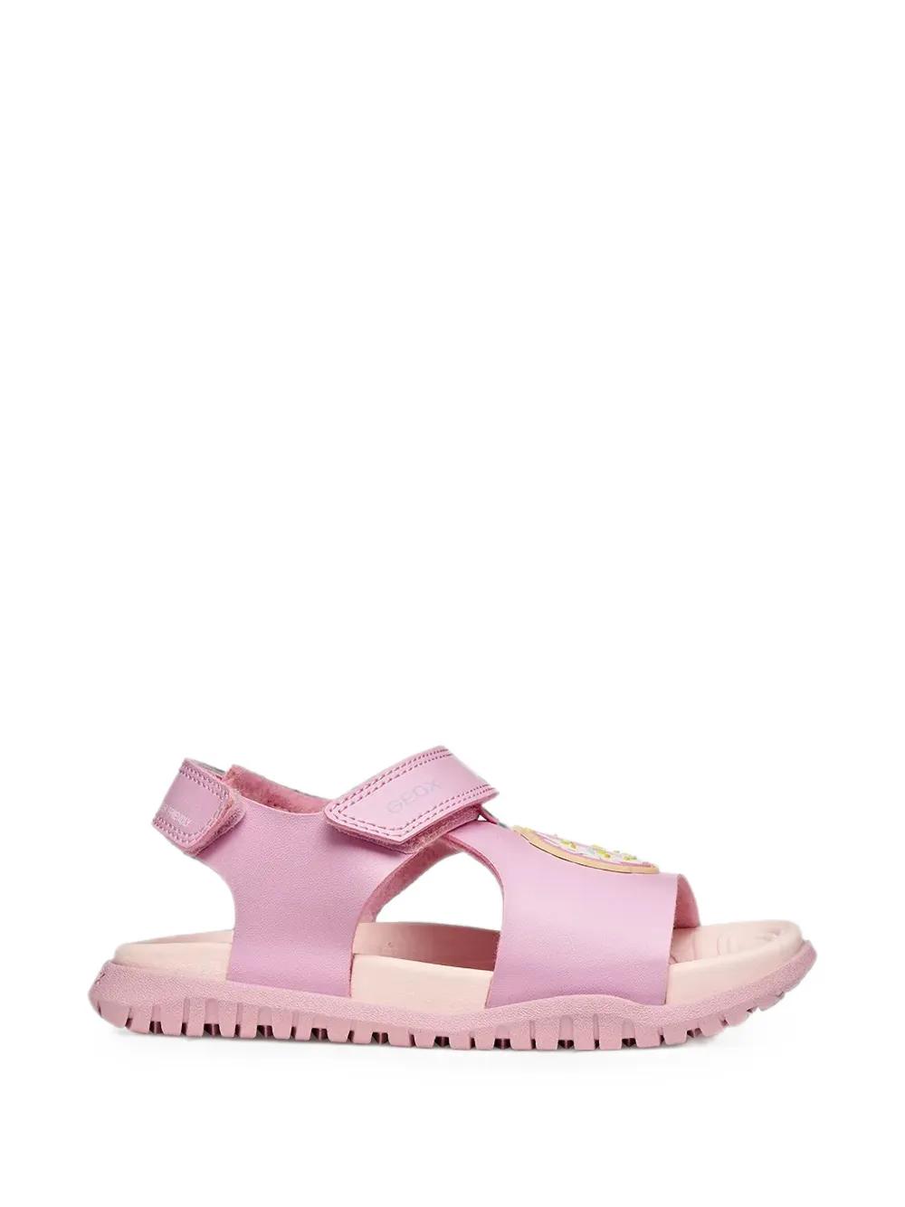 Geox Kids Fusbetto touch-strap donut-patch sandals Roze