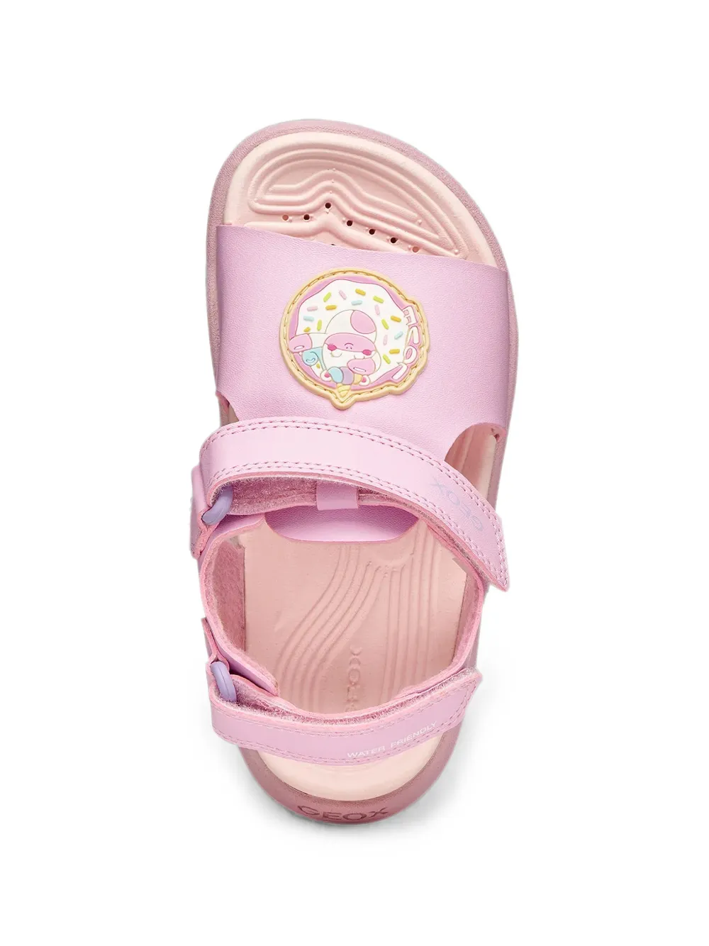 Geox Kids Fusbetto touch-strap donut-patch sandals Roze