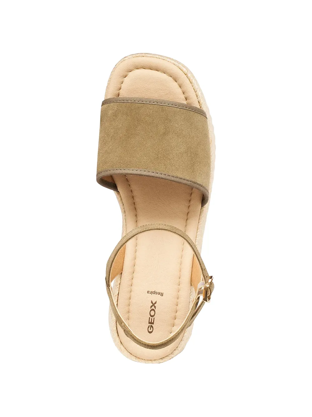 Geox buckle-fastening platform espadrilles Groen