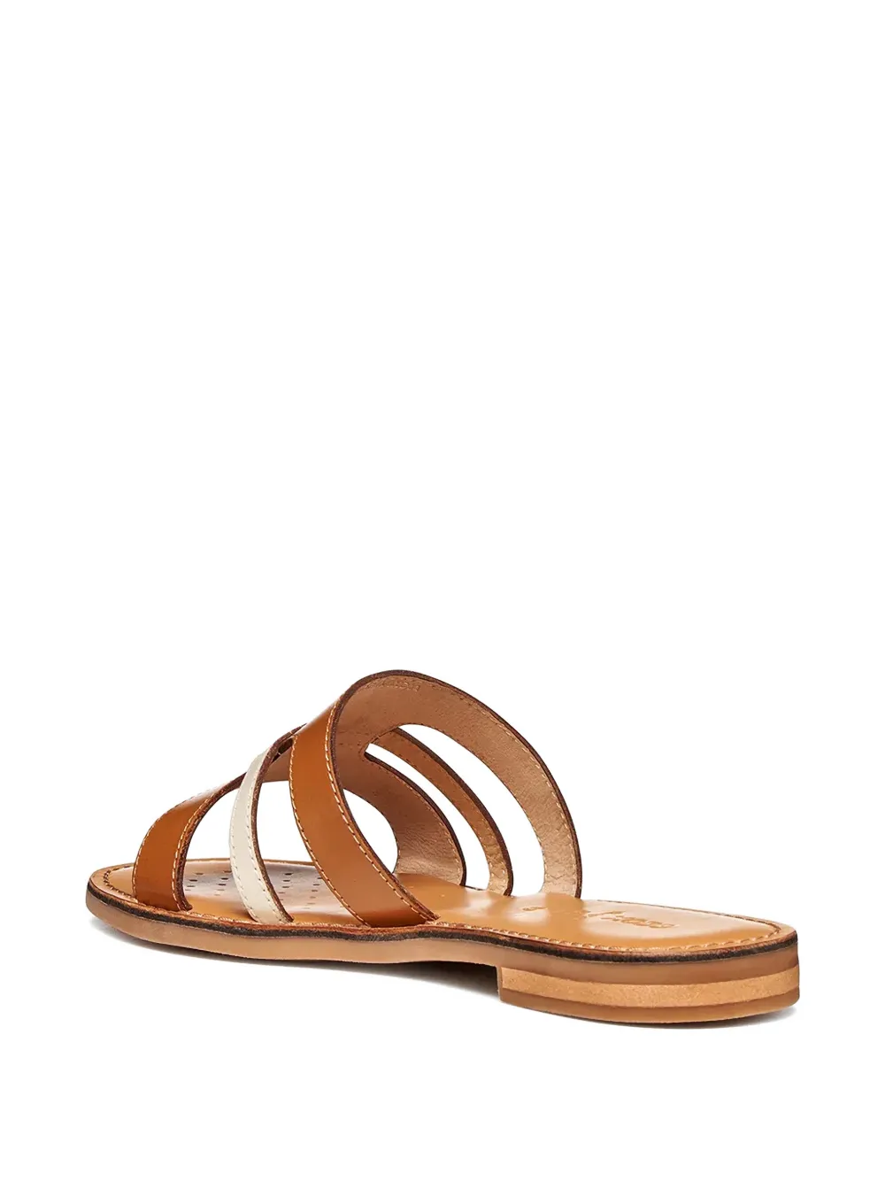 Geox cut-out leather slides Bruin