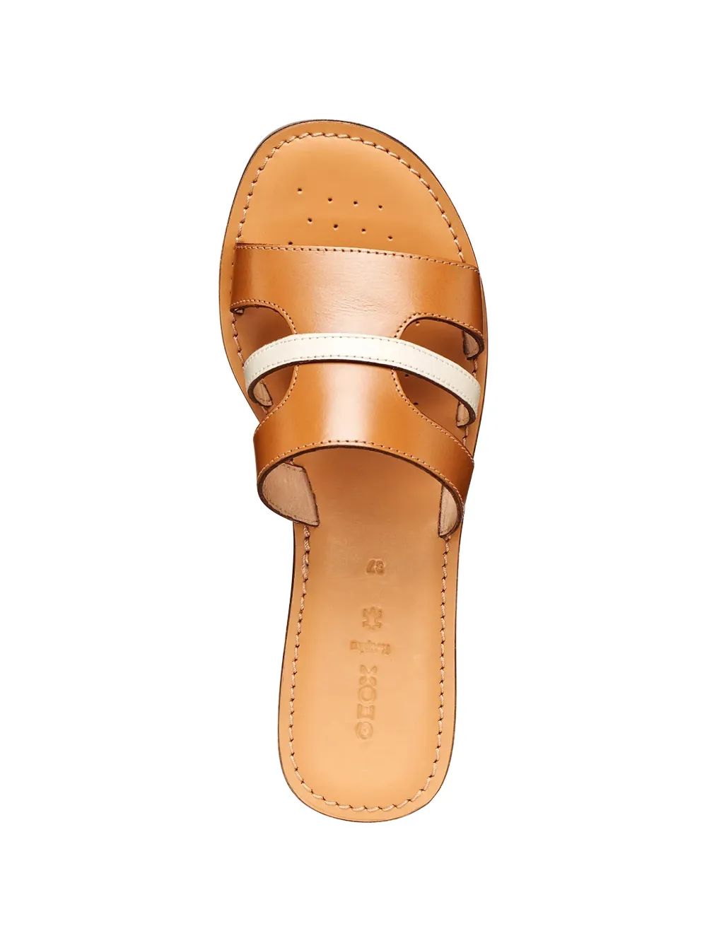 Geox cut-out leather slides Bruin