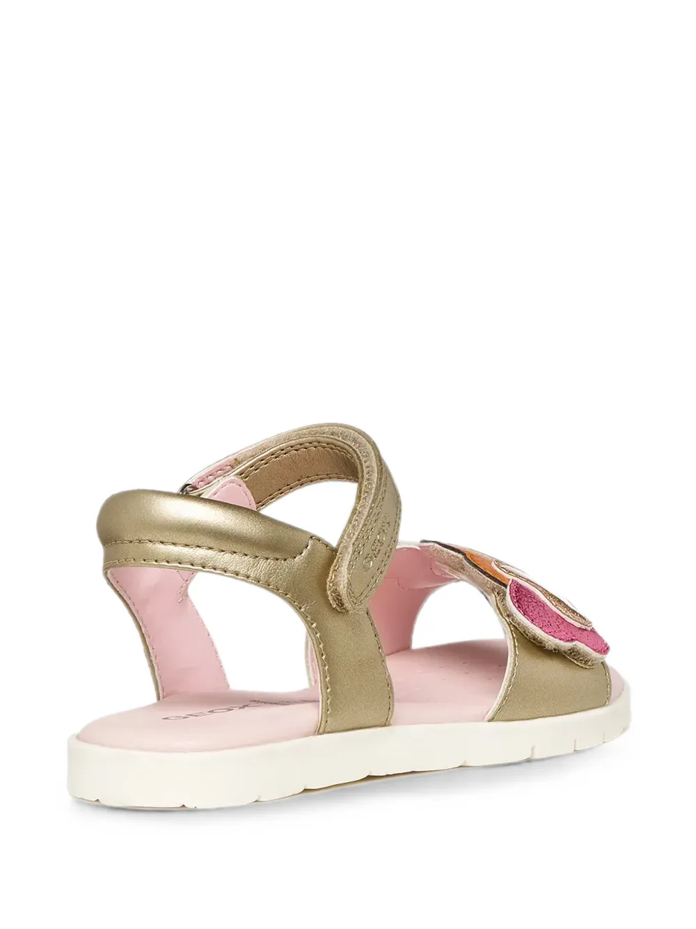 Geox Kids Joyfoot sandalen met klittenband Goud
