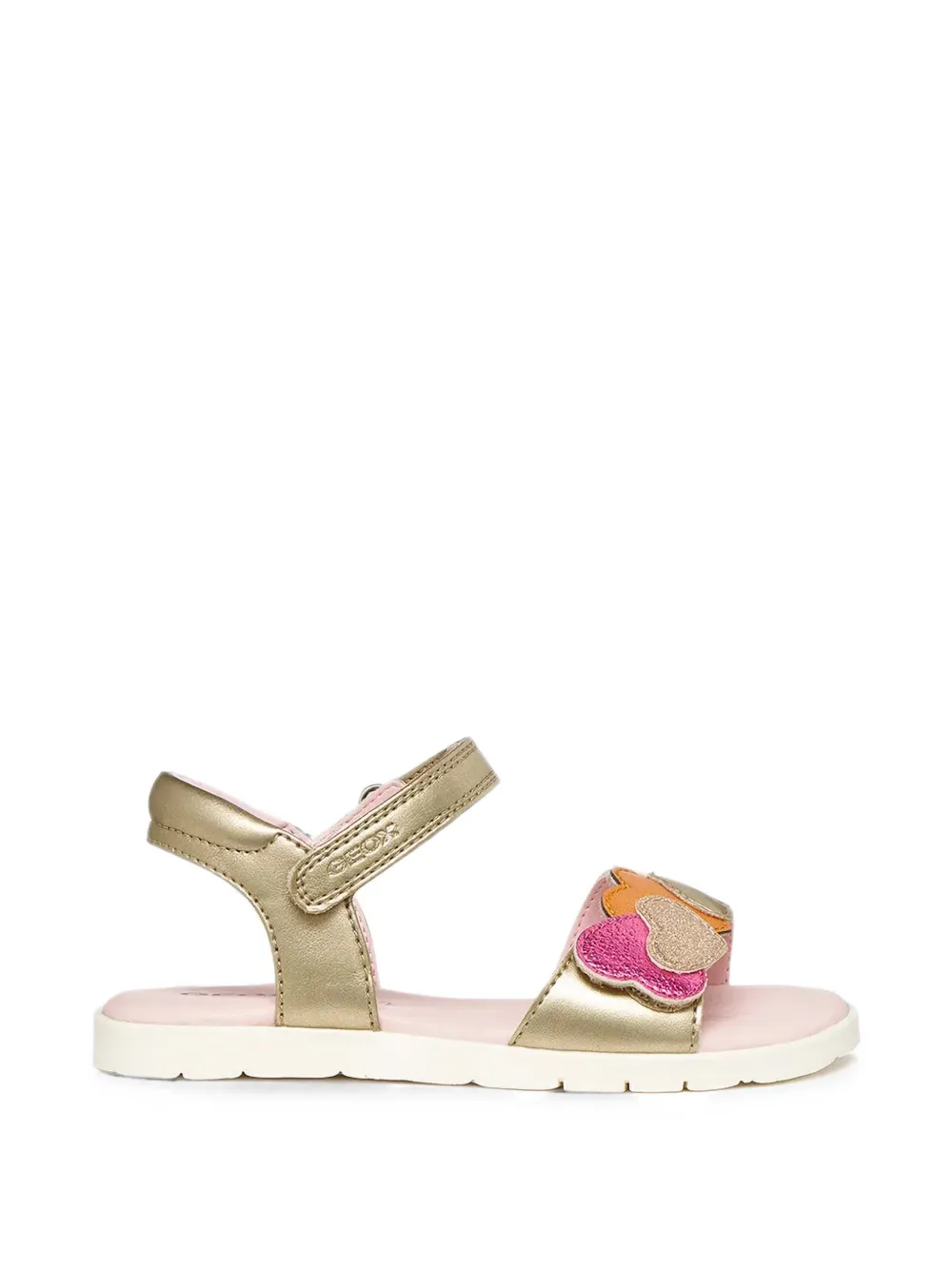 Geox Kids Joyfoot sandalen met klittenband Goud