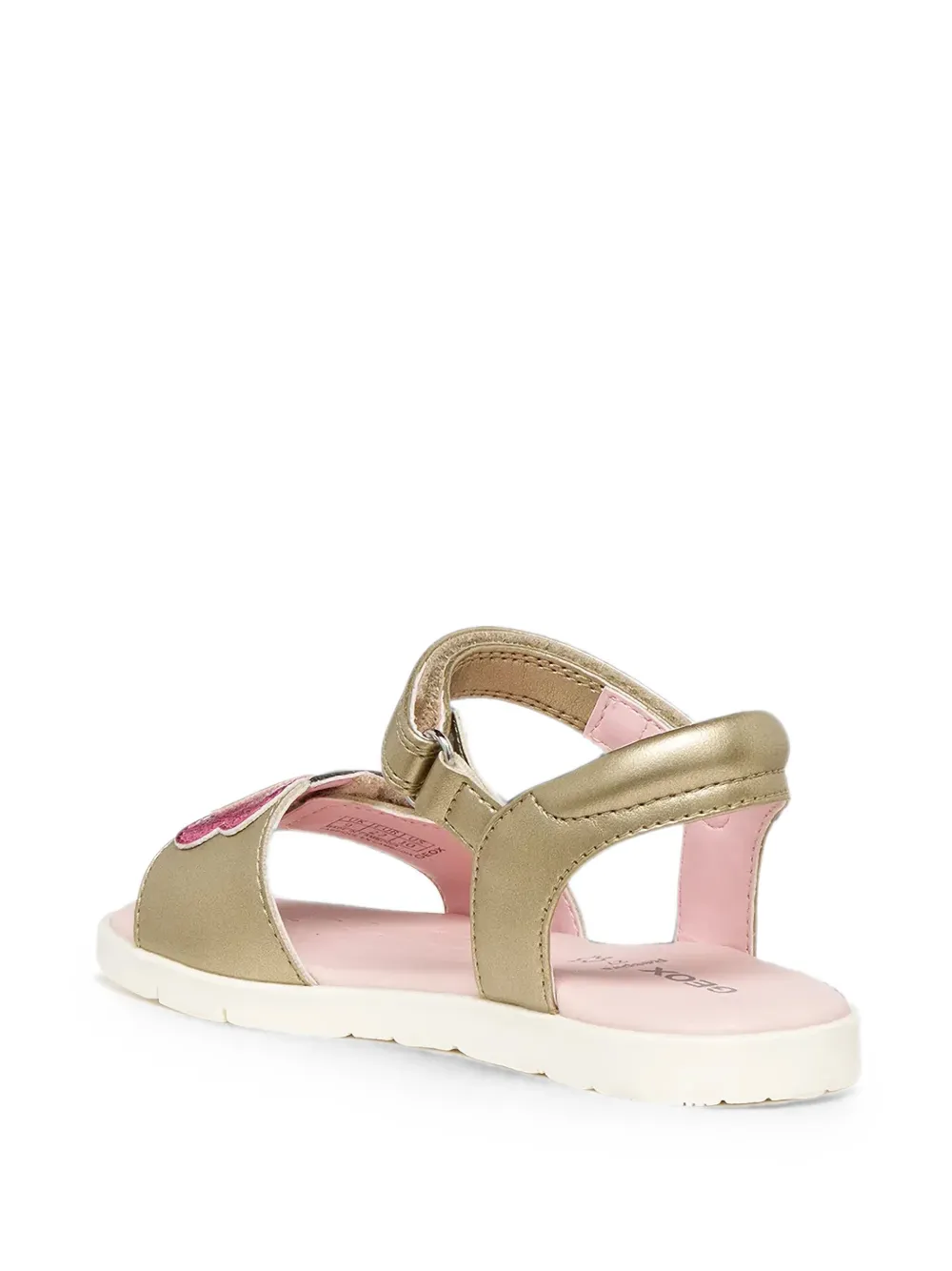 Geox Kids Joyfoot sandalen met klittenband Goud