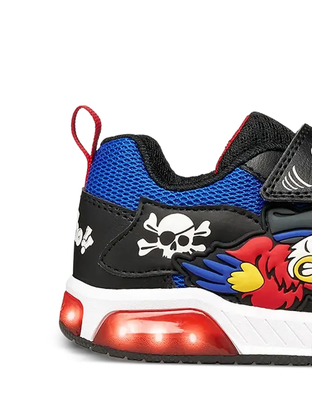 Geox Kids Inek parrot-patch touch-strap sneakers Blauw