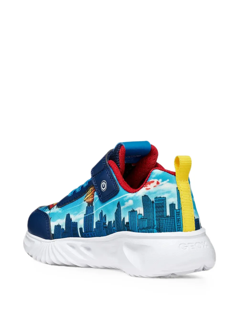 Geox Kids x Warner Bros Superman-print touch-strap sneakers Blauw