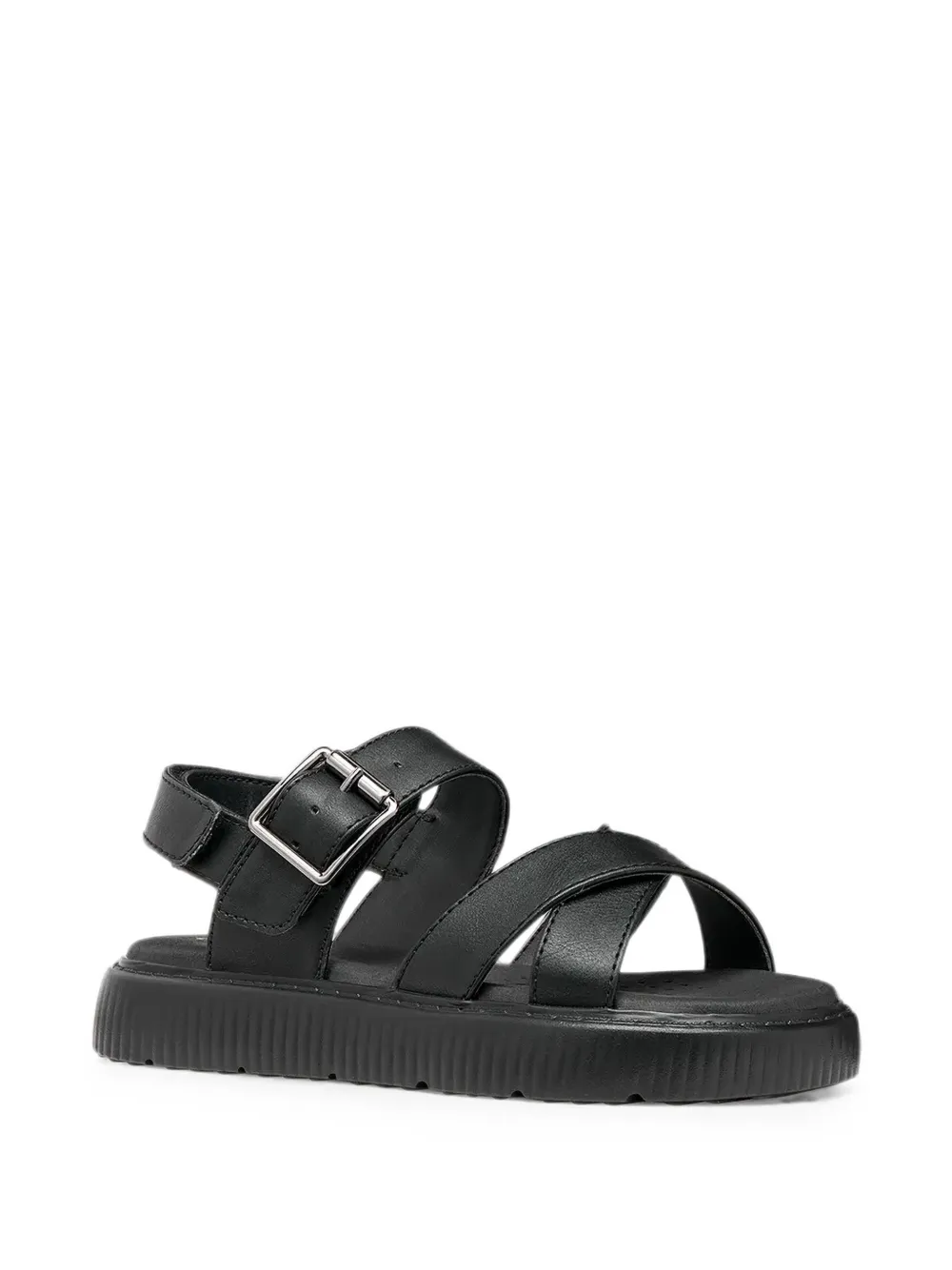 Geox Kids Kodette crossover touch-strap sandals Zwart