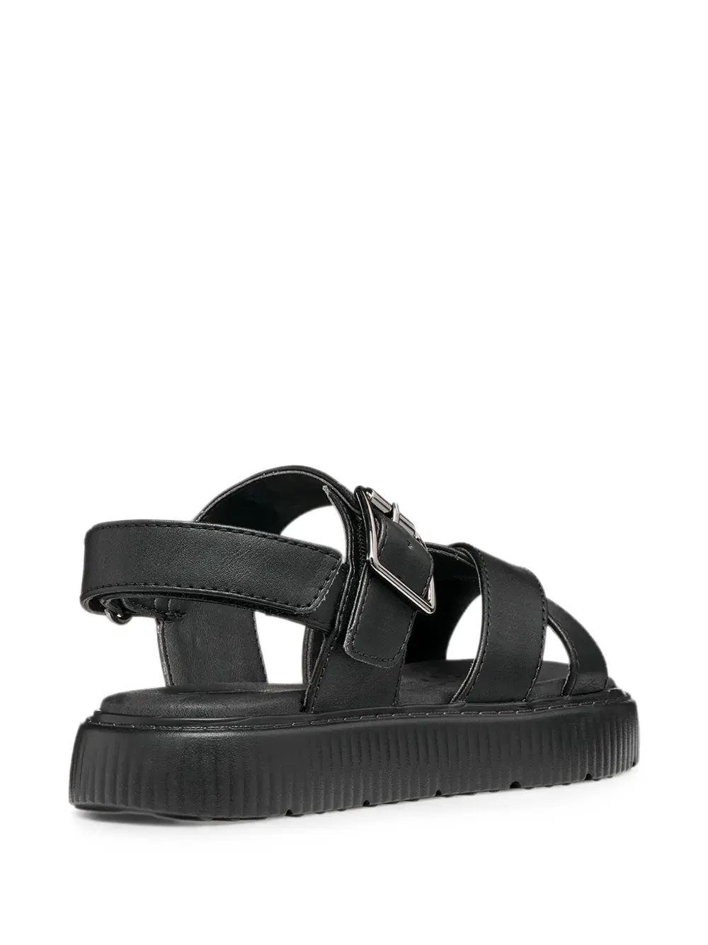 Geox Kids Kodette crossover touch-strap sandals Zwart