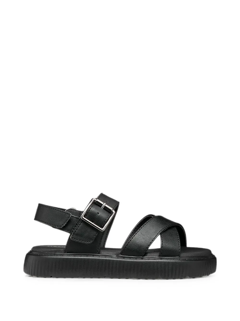 Geox Kids Kodette crossover touch-strap sandals Zwart