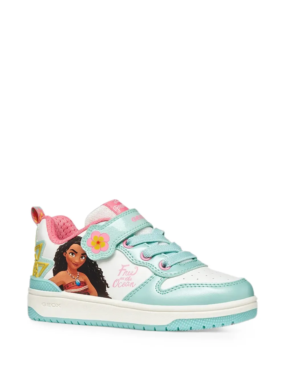 Geox Kids Moana touch-strap sneakers Wit
