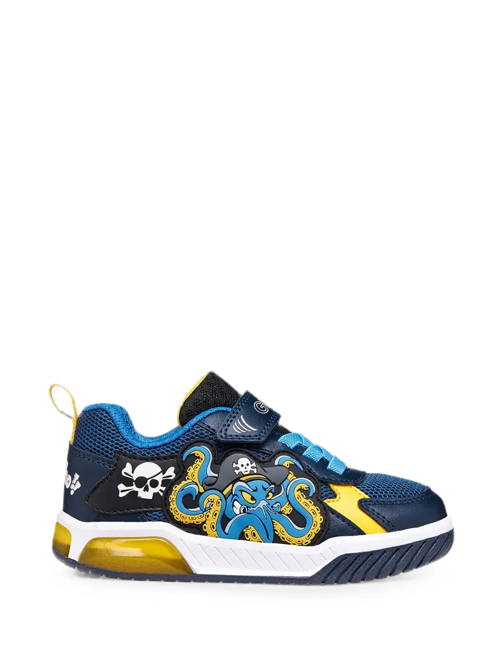 Geox Kids Inek octopus-patch touch-strap sneakers Blauw