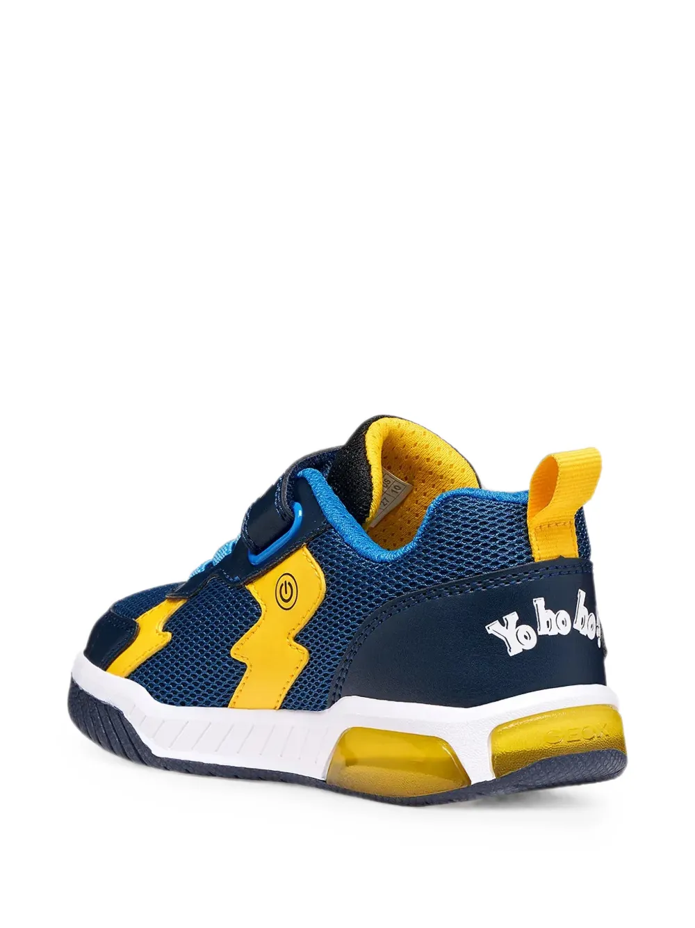 Geox Kids Inek octopus-patch touch-strap sneakers Blauw