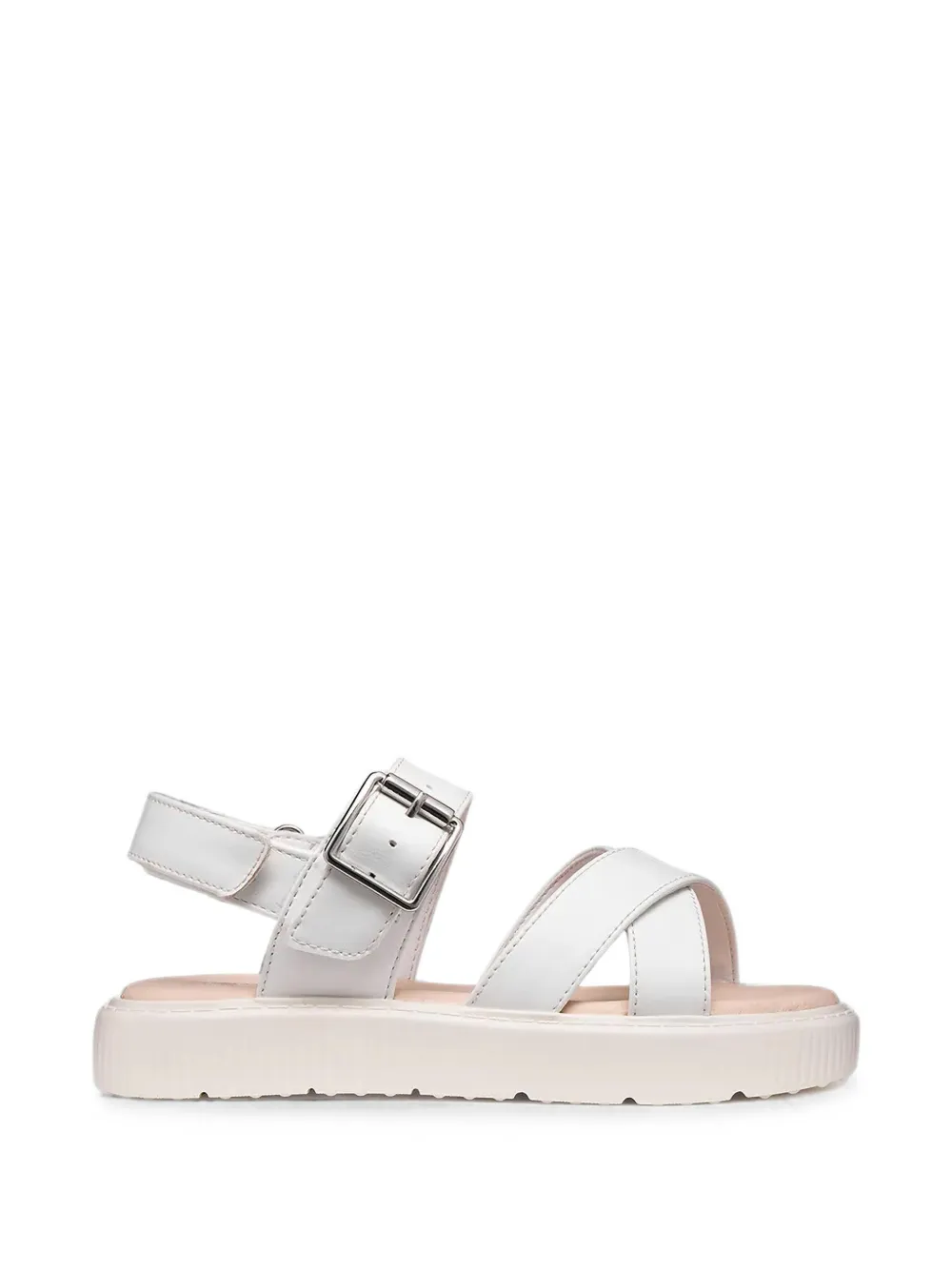 Geox Kids Kodette buckle-fastening crossover-strap sandals Wit