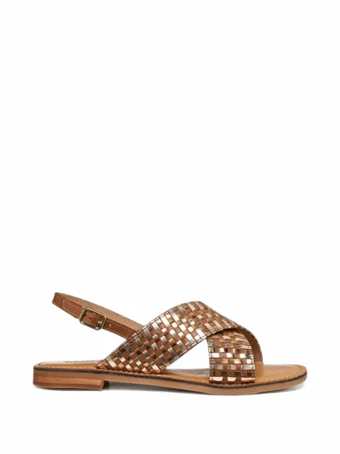 Geox Maddalusia C woven criss-cross sandals