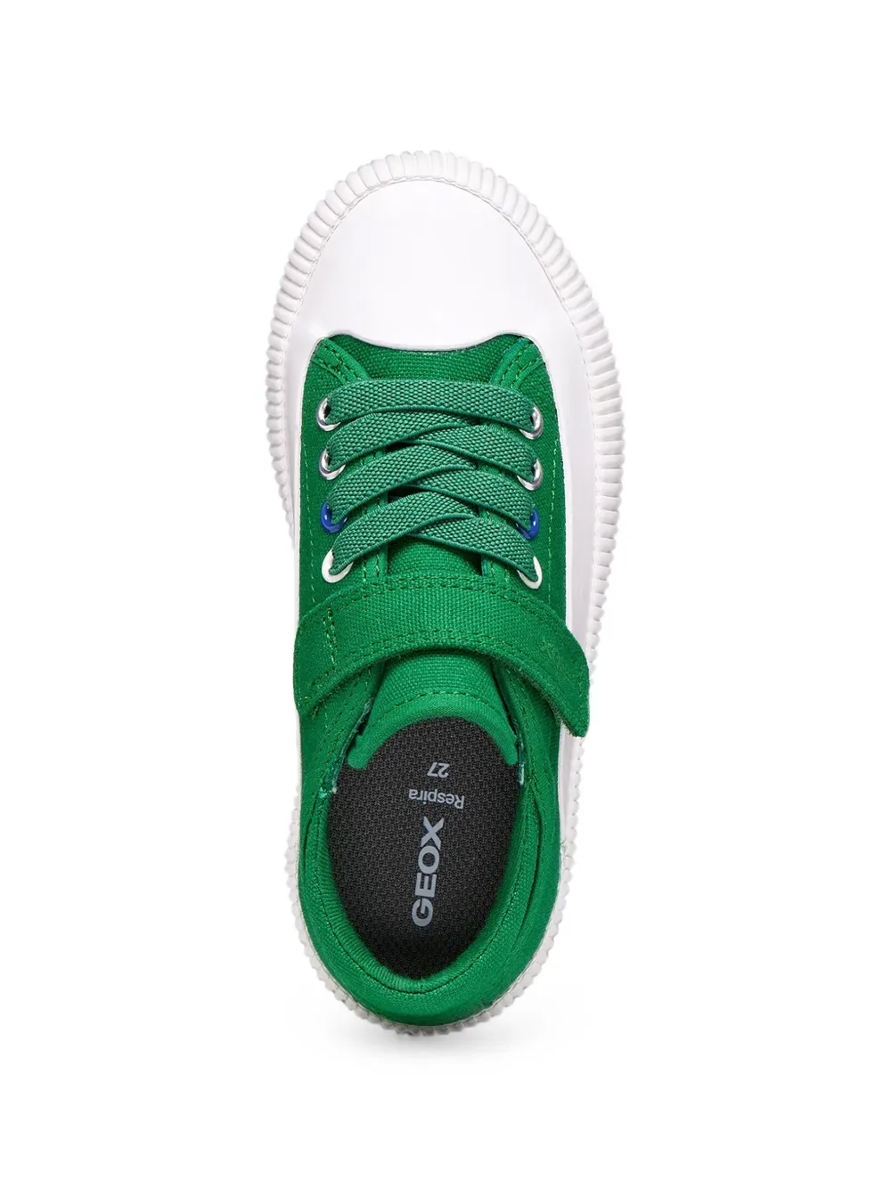Geox Kids Tippeste touch-strap lace-up sneakers Groen