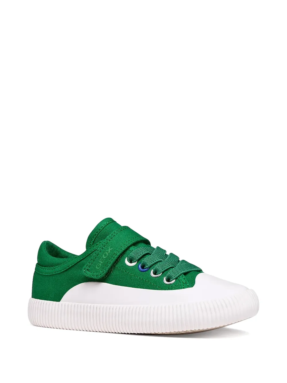 Geox Kids Tippeste touch-strap lace-up sneakers Groen
