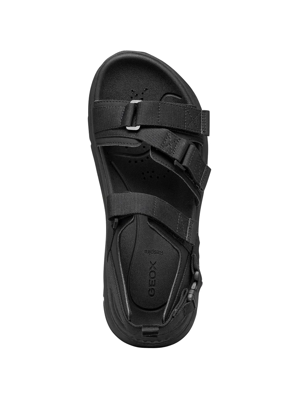 Geox Sandalen met klittenband Zwart