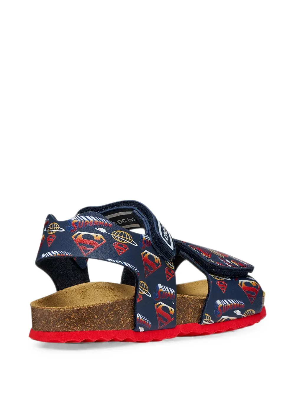 Geox Kids Ghita Superman-print touch-strap sandals Blauw
