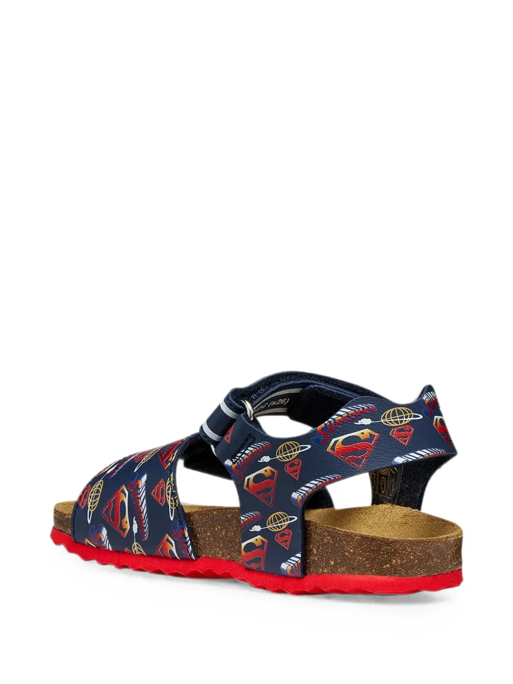 Geox Kids Ghita Superman-print touch-strap sandals Blauw