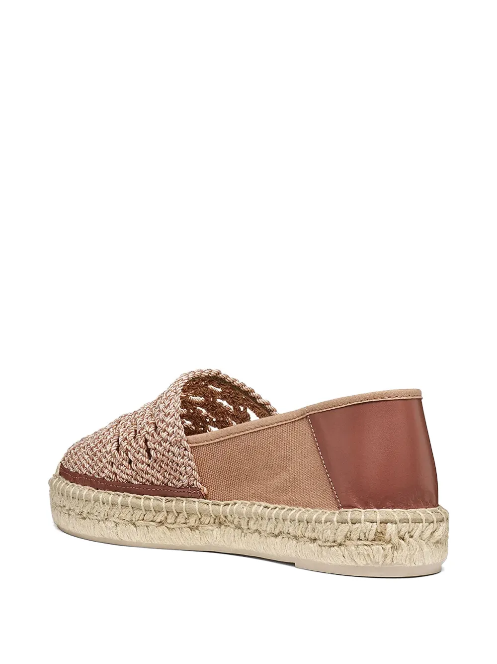 Geox crochet-knit panelled espadrilles Roze
