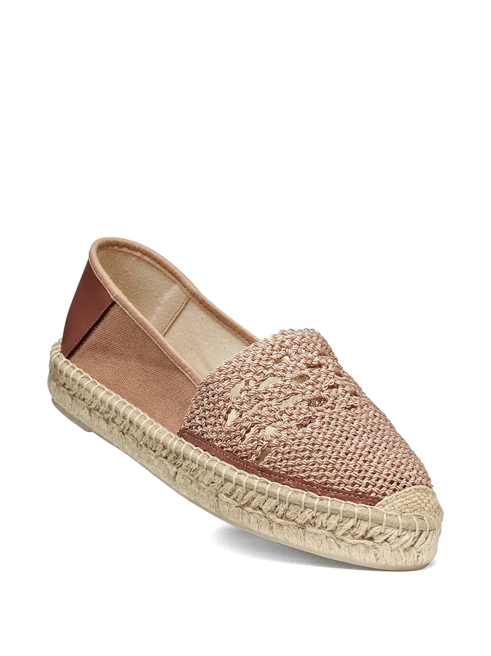 Geox crochet-knit panelled espadrilles Roze